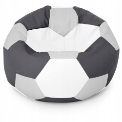 PUFA PIŁKA JASNOSZARA GRAFITOWO BIAŁA