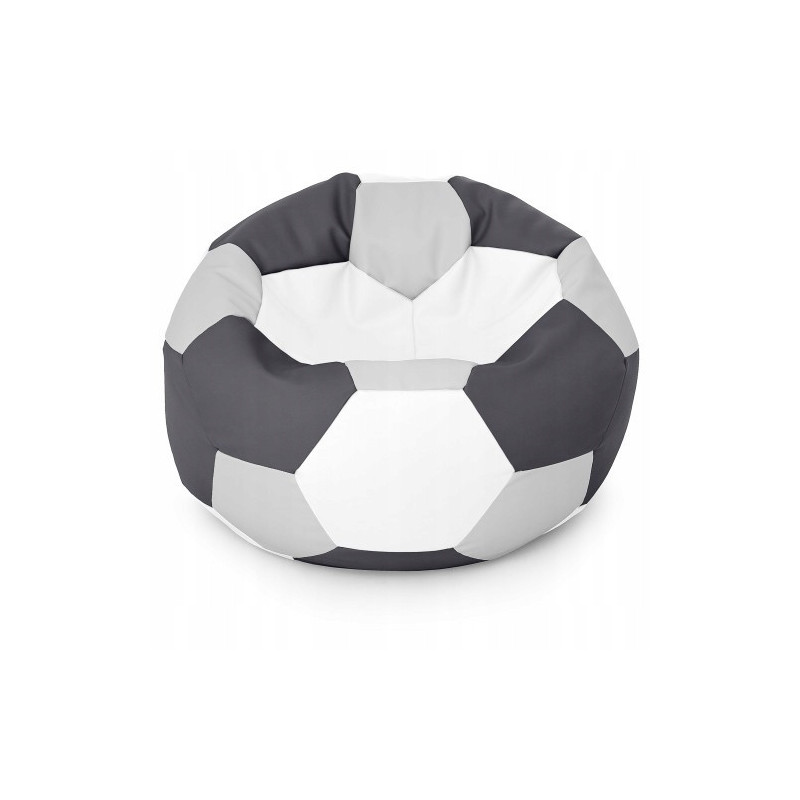 PUFA PIŁKA JASNOSZARA GRAFITOWO BIAŁA