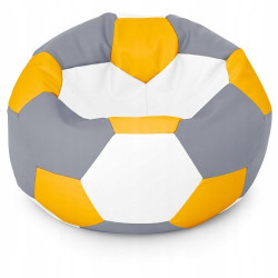 PUFA PIŁKA CYTRYNOWO BIAŁO SZARA