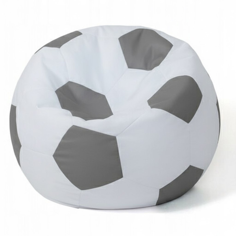 PUFA PIŁKA BIAŁO SZARA