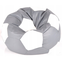 PUFA PIŁKA SZARO BIAŁA