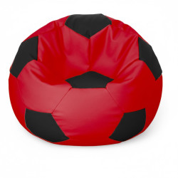 PUFA PIŁKA CZERWONO CZARNA