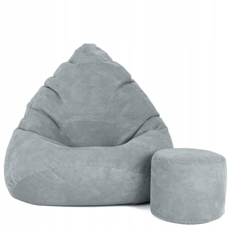 PUFA WOREK SAKO WELUR DOT SZARY