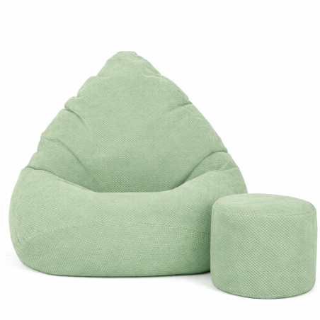 PUFA WOREK SAKO WELUR DOT MIĘTOWY