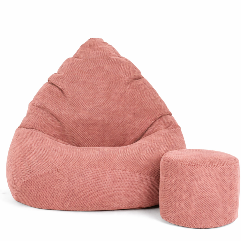 PUFA WOREK SAKO WELUR DOT BRUDNY RÓŻ