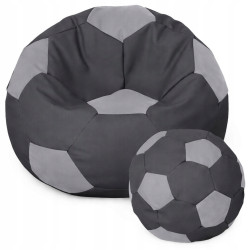 PUFA PIŁKA SZARO GRAFITOWO-SZARA