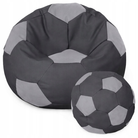 PUFA PIŁKA SZARO GRAFITOWO-SZARA